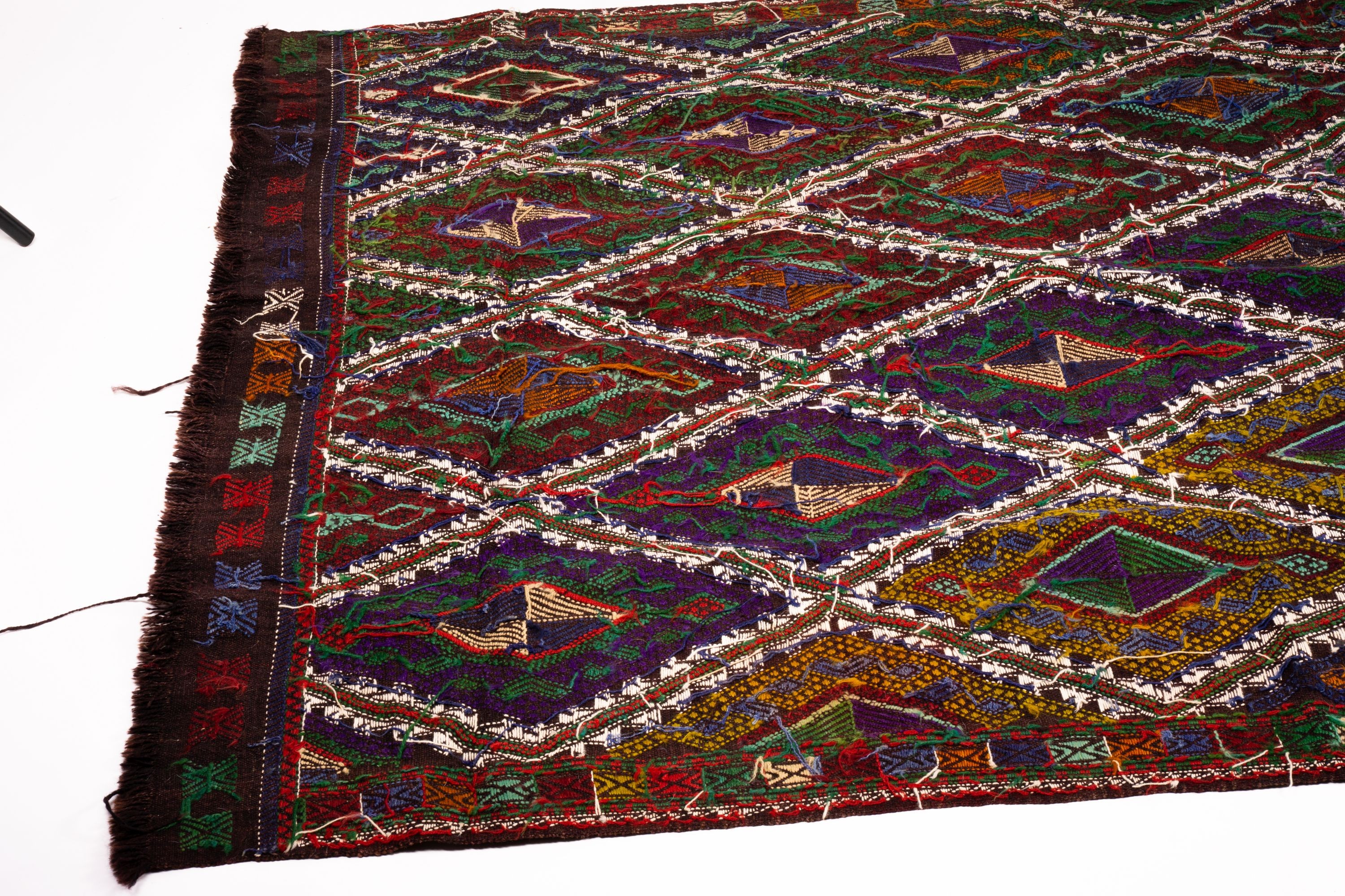 A Moroccan wool tile pattern rug, 240 x 160cm